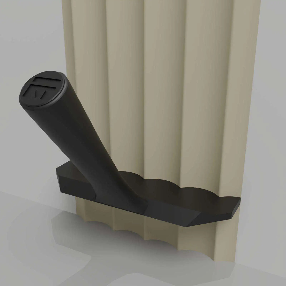 Meoded Fluted Black ½ Edged